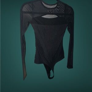 Hollister Black Mesh Bodysuit